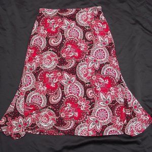 Saint Tropez West Red Paisley Trumpet Skir…